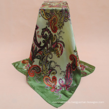 Нестандартная Конструкция высокое качество печать мода саржевого Шелковый шарф оптовая